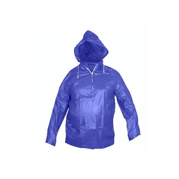 0,14 MM Mavi Kısa Ceket Yağmurluk